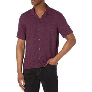 John Varvatos Men's Danny Button Down Camp Shirt Size: XS NWT